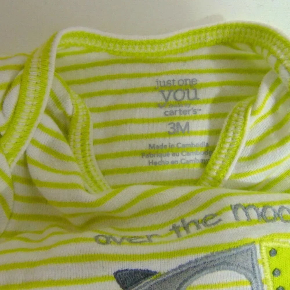 Carter's Lot of 5 Baby Bodysuits Size 3 month